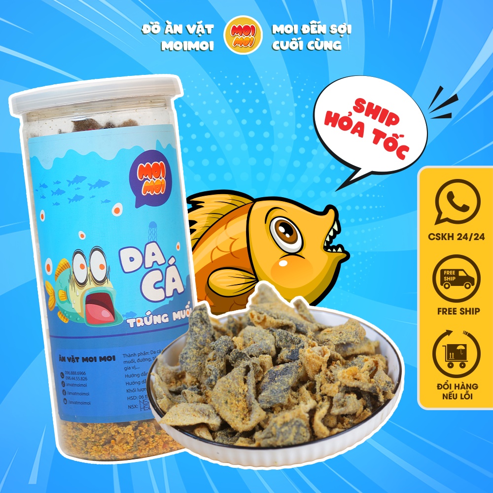 Da cá trứng muối 250gr - Đồ ăn vặt MoiMoi