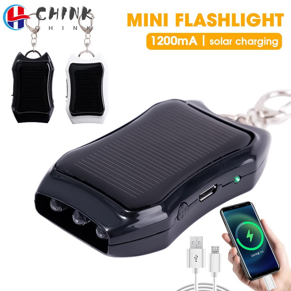 Sạc Dự Phòng 1200mAh Sử Dụng Năng Lượng Mặt Trời Có Móc Khóa Tiện Dụng
