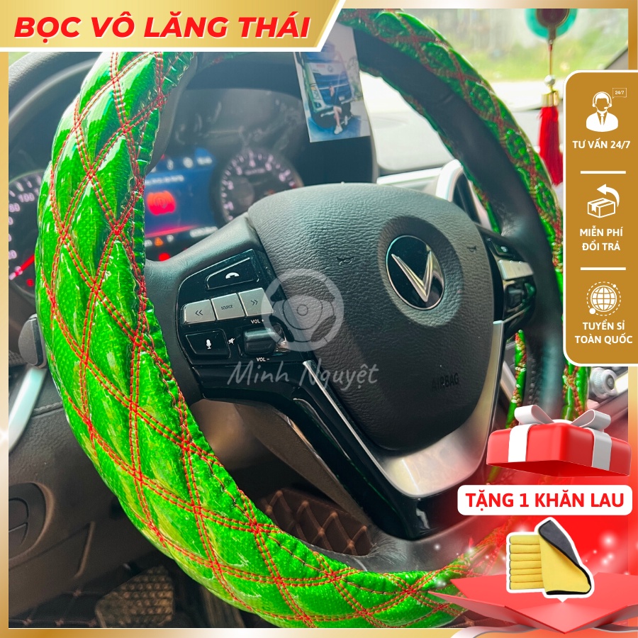 Bọc Vô Lăng Thái Loại 1, bọc vô lăng xe con, xe tải, xe du lịch Phản Quang đủ size 38cm - 49cm