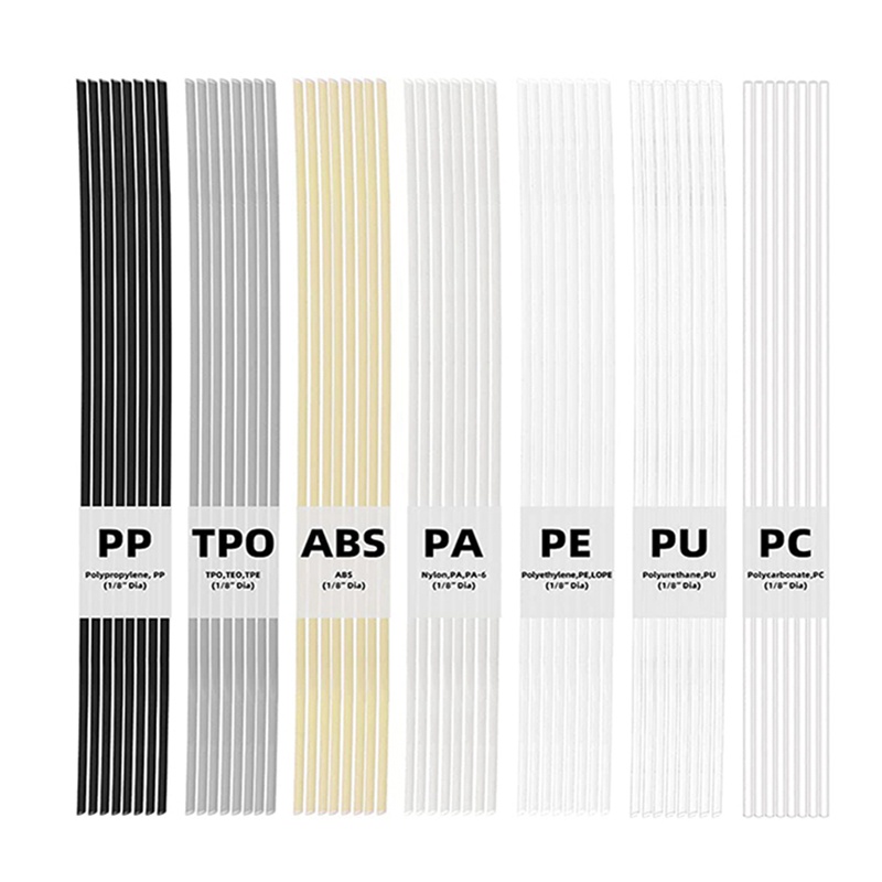 Bộ 75 Que Hàn 13 inch Bằng Nhựa Kèm Lưới Thép Không Gỉ Dùng Sửa Chữa Cản Xe Hơi / Thuyền Kayak