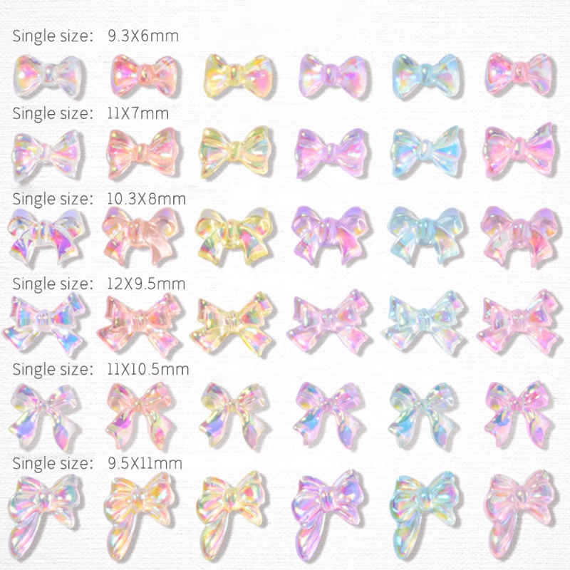 Bộ 50 Phụ Kiện Đính Trang Trí Móng Tay 3D DIY Xinh Xắn