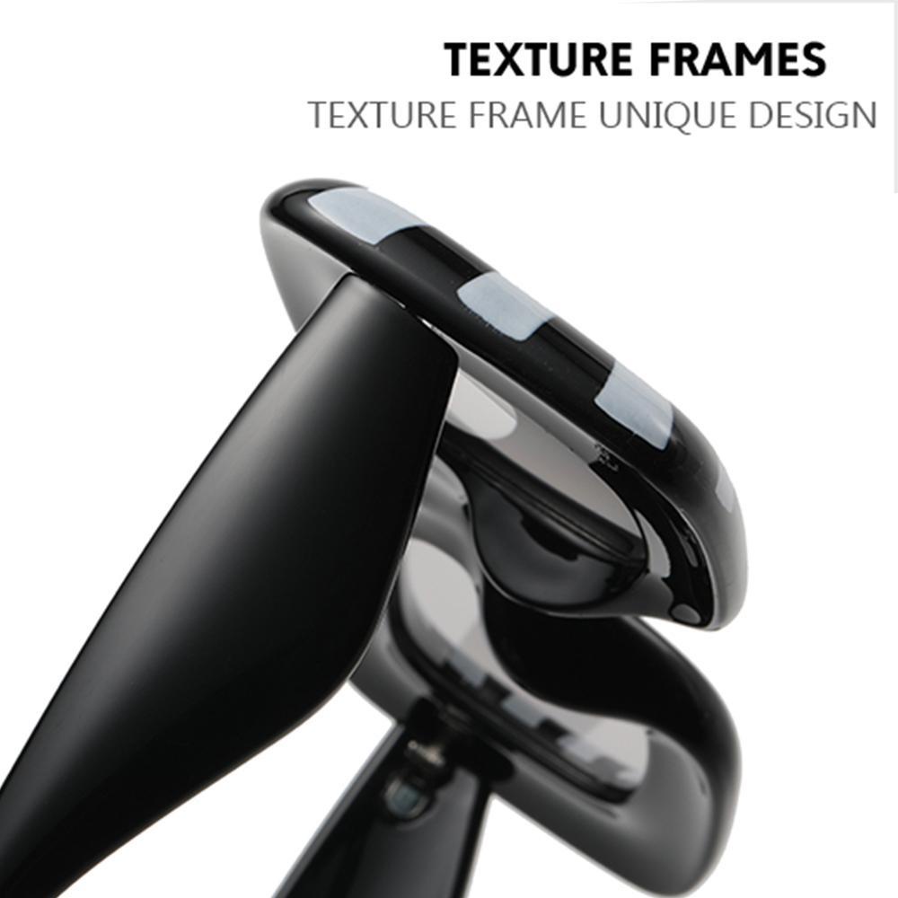 SUMU Kính Mát Gọng Vuông Họa Tiết Kẻ Sọc Thời Trang Cho Nữ