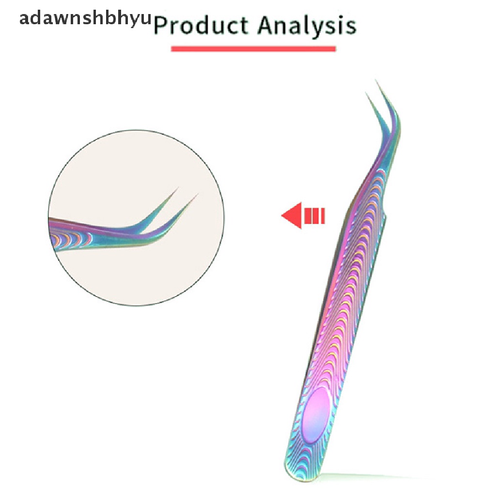 Nhíp Gắp Lông Mi Chuyên Nghiệp Bằng Thép Không Gỉ Nhiều Màu Sắc Adwnshbhyu