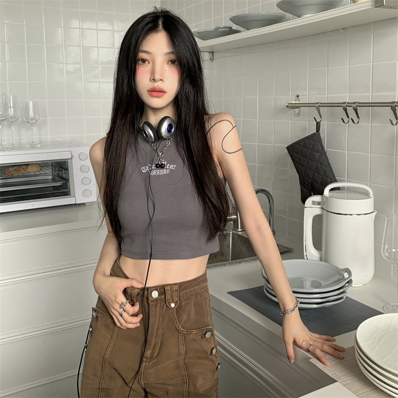 IELGY   Áo Không Tay Dáng Ôm Thời Trang Dành Cho Nữ