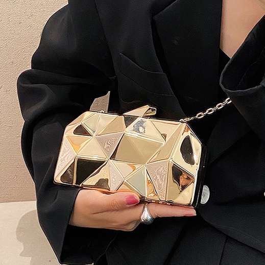 Ielgy Túi Đeo Chéo Vai Hình Thoi Lấp Lánh Cá Tính Thời Trang Cho Nữ