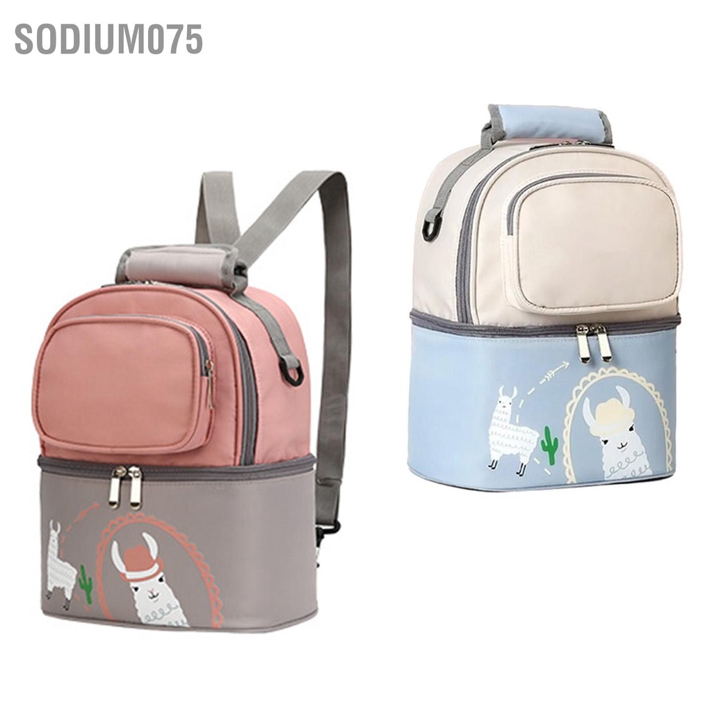 Có thể bán buôn Túi Vận Chuyển Máy Làm Mát Sữa Mẹ Chống Nước Mềm Cách Nhiệt 2 Lớp Bình Hộp Đựng Cơm Ba Lô Sodium075 Hàng giao ngay