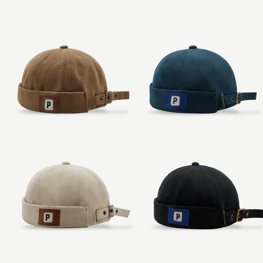 Mũ beret MG STUDIO thêu chữ "P" đơn giản thời trang