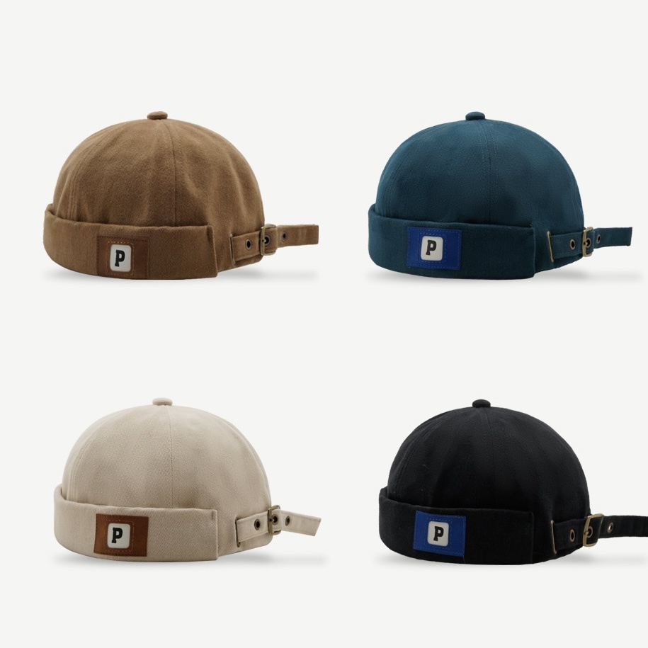Mũ beret MG STUDIO thêu chữ &quot;P&quot; đơn giản thời trang