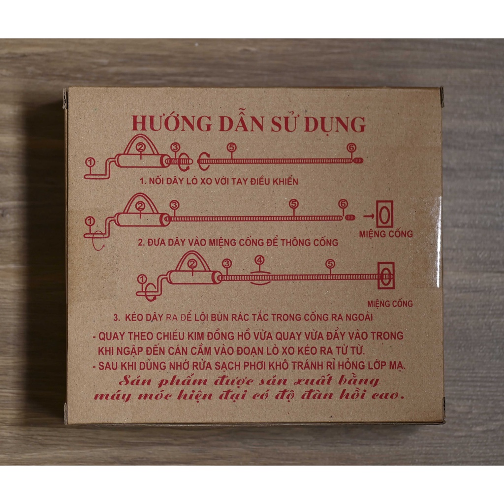 Thông tắc cống, Dây thông tắc cống dễ dàng sử dụng chống tắc cống