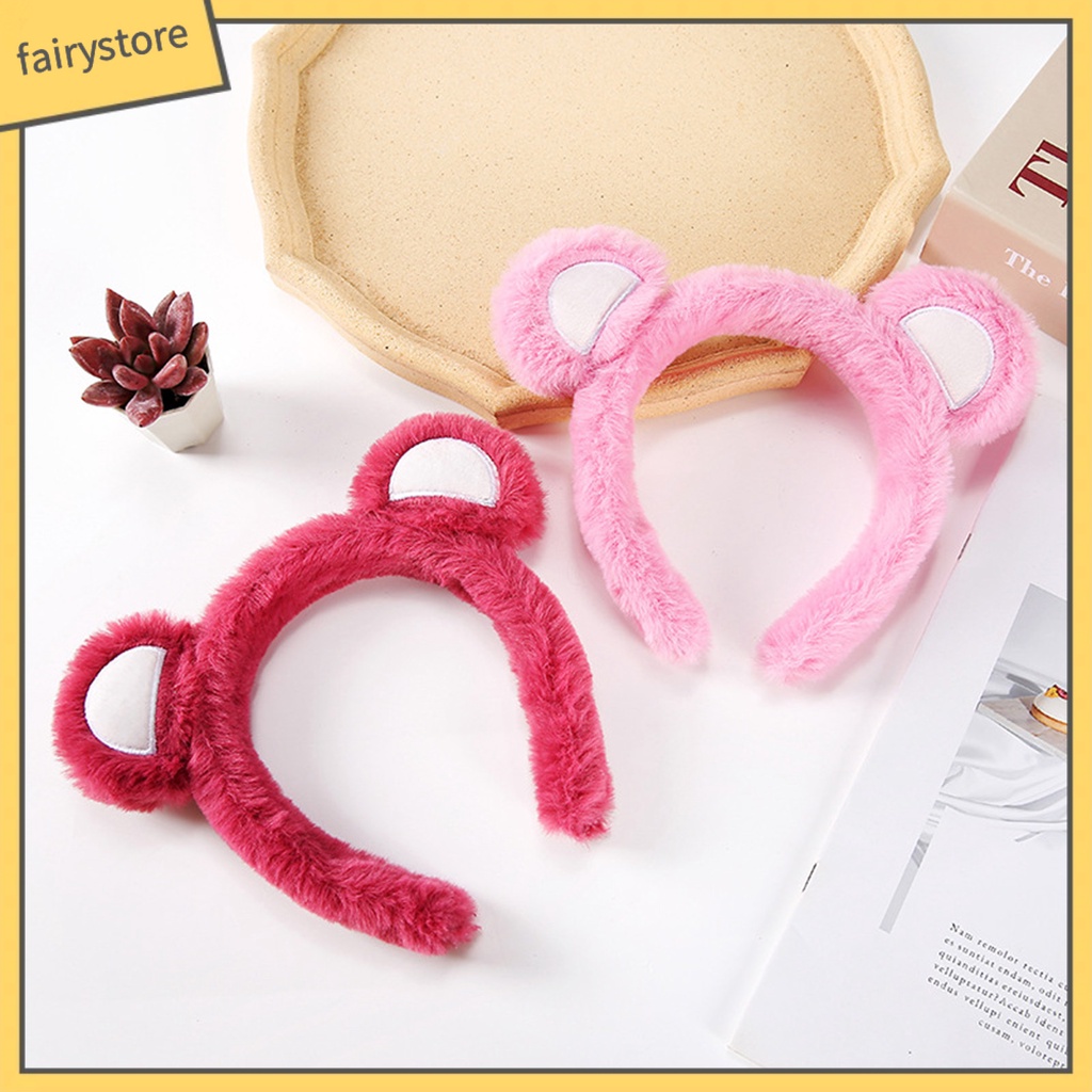 Băng Đô Cài Tóc Tai Gấu Bông Co Giãn Chống Trượt Dễ Thương Dành Cho Nữ [Fairy1]