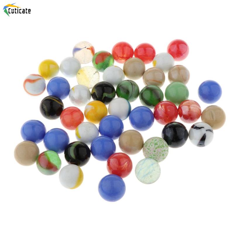 Set 45 Viên Bi Thủy Tinh 16mm Trang Trí Bể Cá
