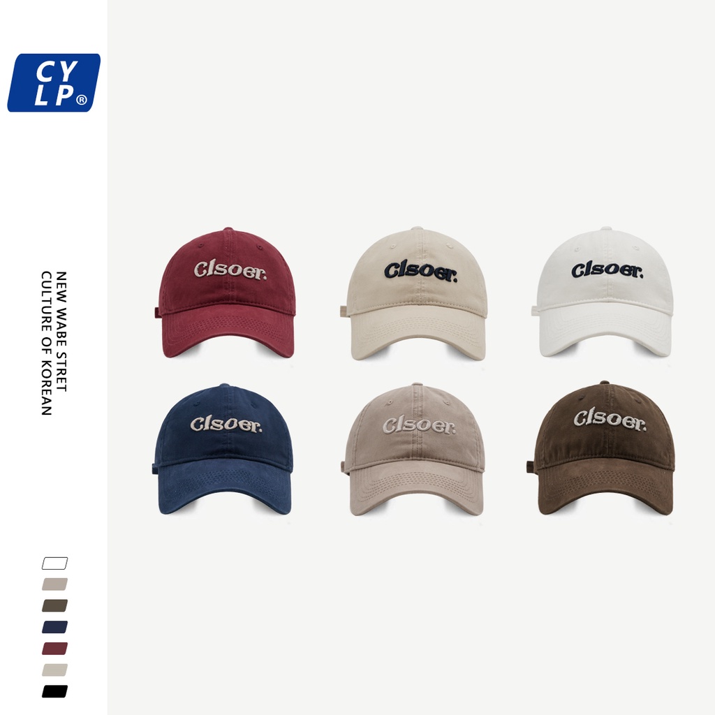 Mũ Lưỡi Trai Thêu Chữ Phong Cách Hàn Quốc Thời Trang Đường Phố Mới