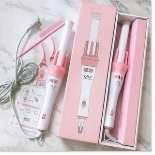 Máy làm tóc xoăn mini, máy uốn tóc tại nhà, cây uốn tóc gợn sóng xoay tự động 360 - TiTi Shop