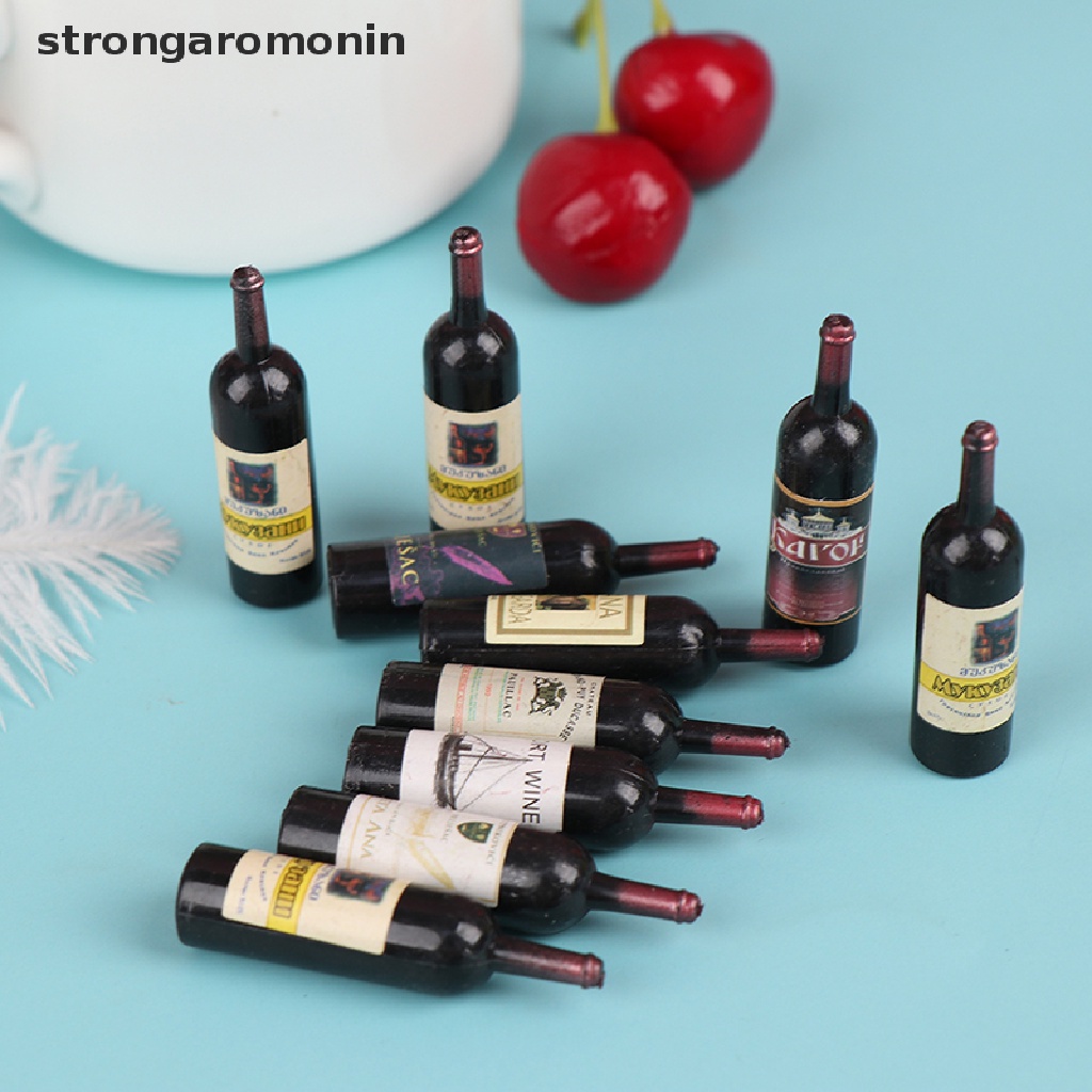 Set 10 Chai Rượu Mini Trang Trí Nhà Búp Bê