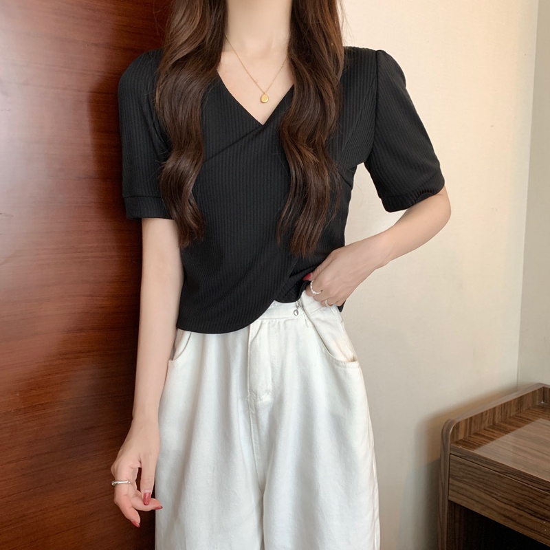 Áo Thun Tay Ngắn Màu Sắc Thời Trang Dành Cho Nữ