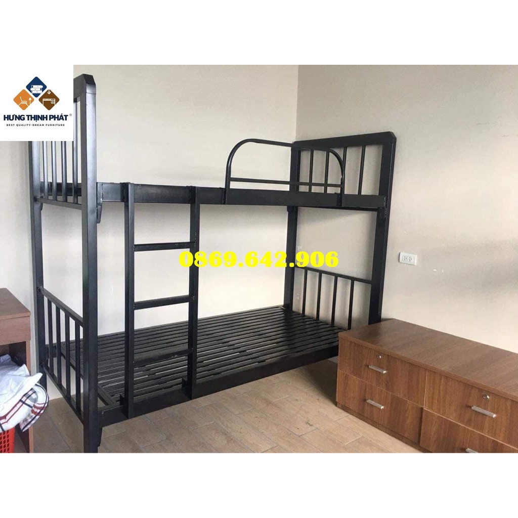 GIƯỜNG TẦNG BẰNG SẮT HỘP VUÔNG MIỄN PHÍ SHIP VÀ LẮP RÁP  cao cấp.  sdy.