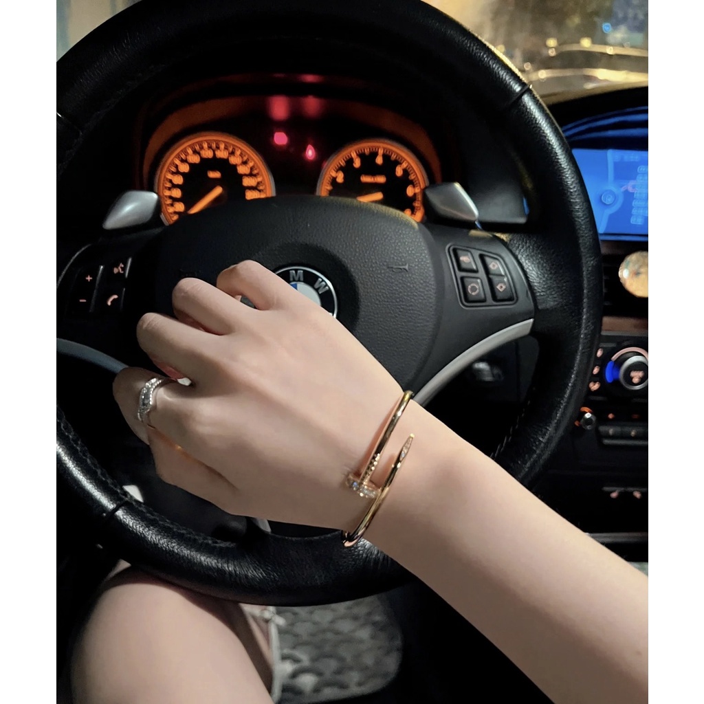 Vòng Tay Mạ Vàng Hồng 18K Đính Đá Sang Trọng