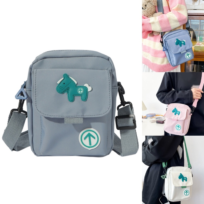 Túi Đeo Chéo Vai Bằng Nylon Họa Tiết Hoạt Hình Dành Cho Nữ