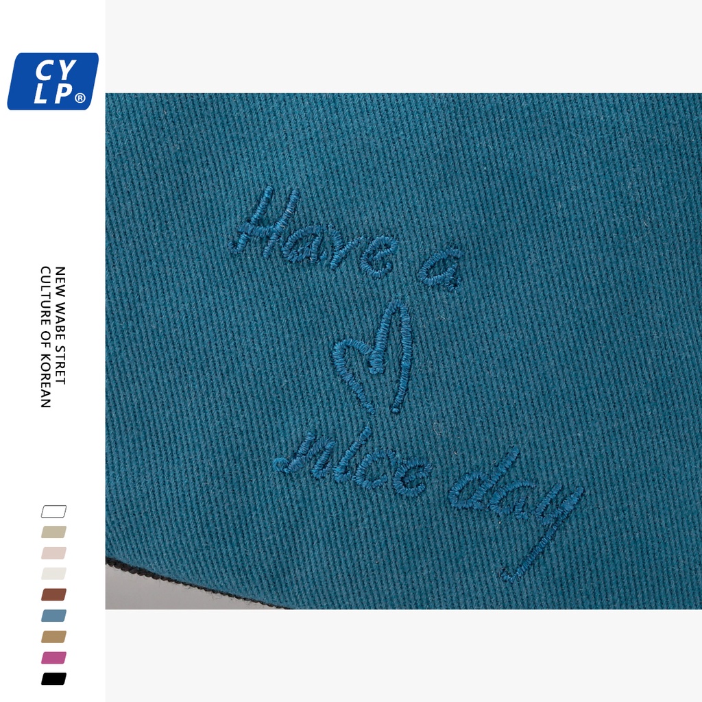 Mũ Lưỡi Trai Thêu Hình Trái Tim Phong Cách Hàn Quốc Thời Trang Cho Nữ