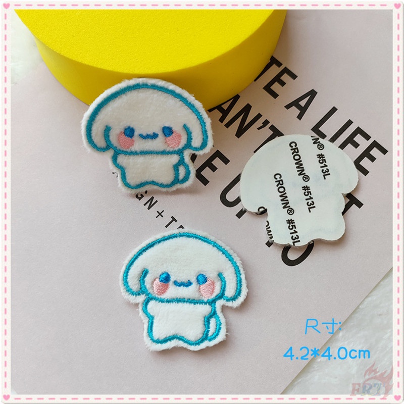 ♥ Cinnamoroll / melody / kuromi / hello kitty / pochacco - Miếng Dán Tự Dính Nhồi Bông ♥ 1 Miếng Dán Ủi Lên Quần Áo / Túi Xách Thêu Họa Tiết Hoạt Hình Dễ Thương diy