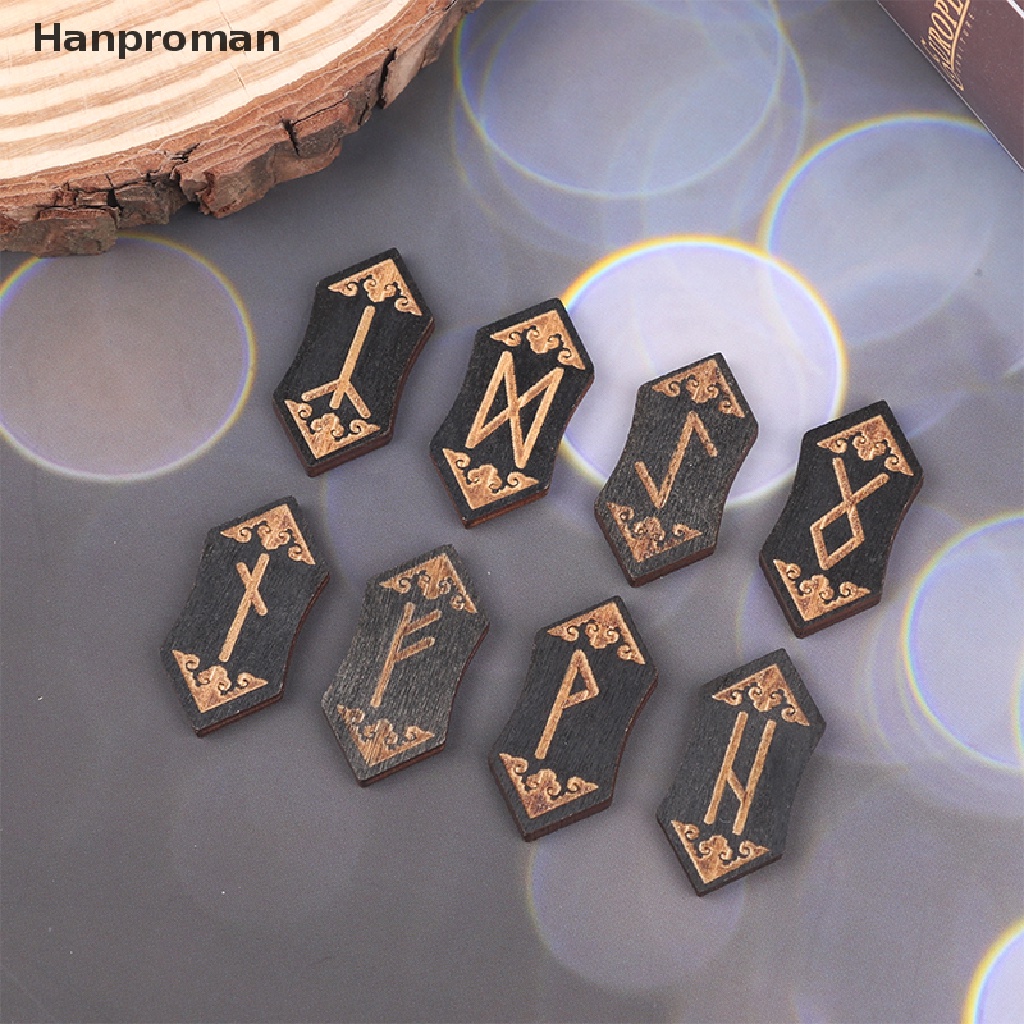 Set 25 Viên Đá Runes Piedra Chạm Khắc Tự Nhiên