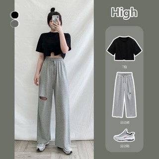 [ ORDER ] ORDER - Quần ống suông rộng rách gối Ulzzang ( Ảnh thật cuối )