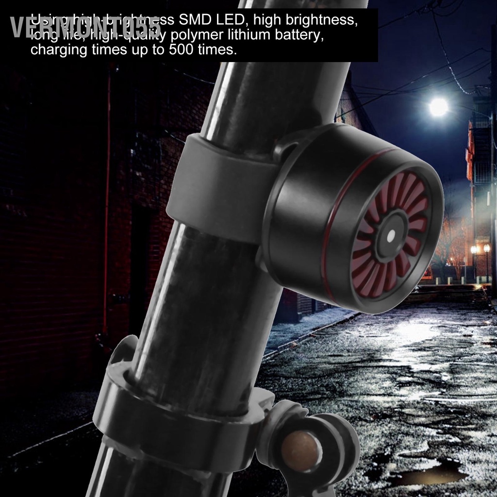 Có thể bán buôn Đèn Đuôi Cảnh Báo An Toàn Thông Minh Cho Xe Đạp vermont055 Hàng giao ngay