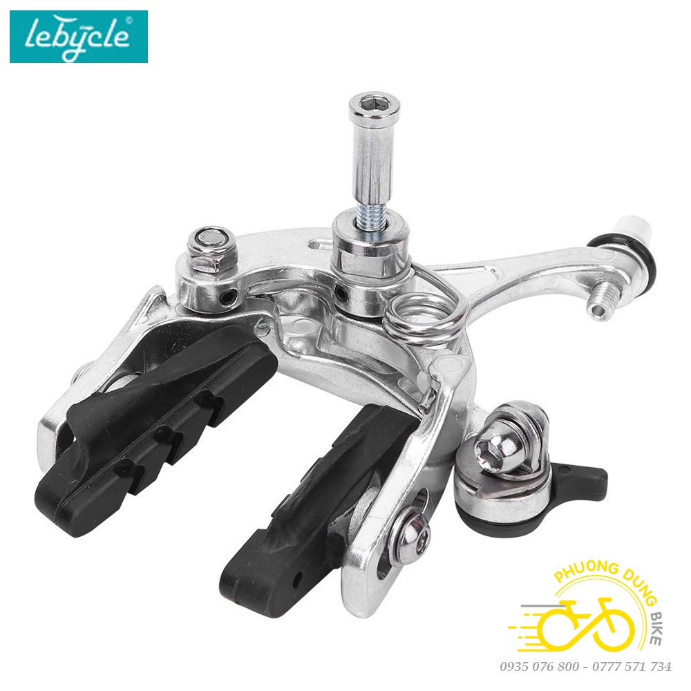 Bộ ngàm phanh thắng nhôm 3 lá xe đạp road LEBYCLE