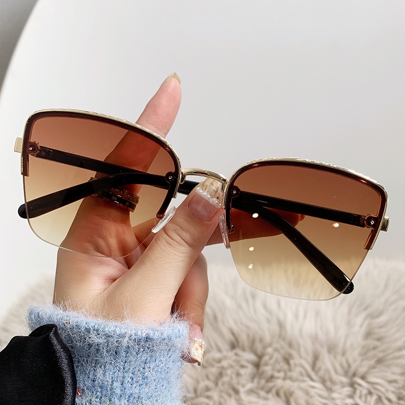 Kính Mát Gọng Kim Loại Thời Trang Cho Nam / Nữ