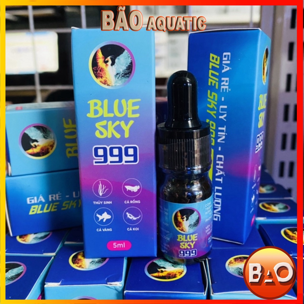 Blue Sky 999 Xử Lý Túm Lắc Cá 7 Màu, Kill Hầu Hết Các Loại Nấm, Stress Cho Mọi Loại Cá Cảnh Para Anti