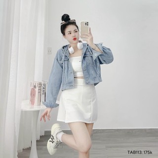 ÁO KHOÁC JEANS CROPTOP (KÈM VIDEO HÌNH THẬT)
