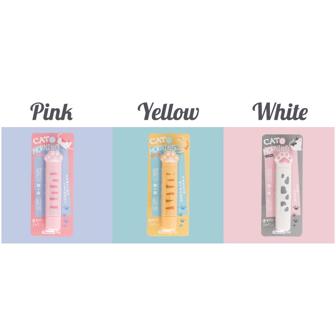 Băng Keo Chỉnh Sửa Móng Vuốt Mèo Hai Đầu Mềm Mại Tươi Tắn Dễ Thương Kèm Băng Keo Hai Mặt diy HB