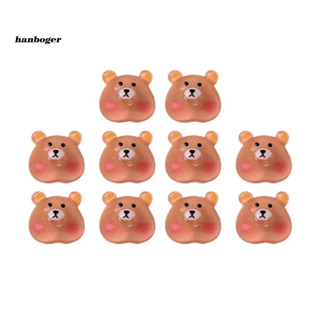 Set 10 Phụ Kiện Trang Trí Móng Tay Chống Rơi Hình Động Vật Dễ Thương