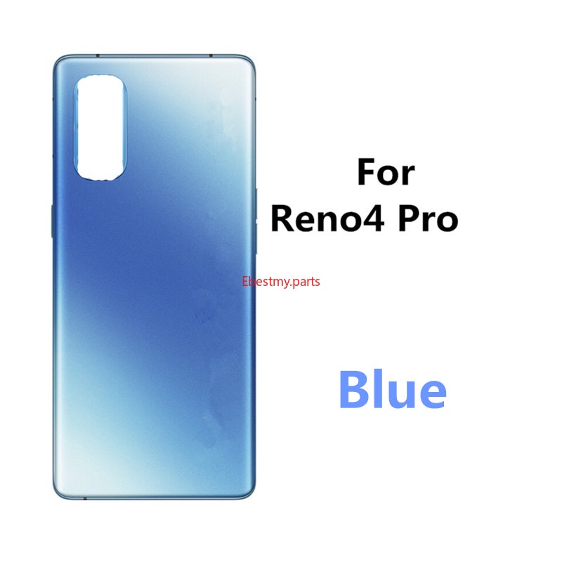 Emp- Ốp Điện Thoại Mặt Kính Phía Sau Bảo Vệ Pin Cho oppo reno 4 pro