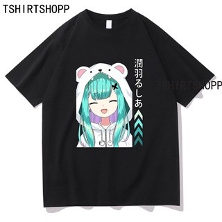 [ Sale] Áo phông Uruha Rushia Kawaii Hololive VTuber Anime màu đen cực ngầu giá tận xưởng | Zekaistore