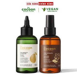 Combo nước dưỡng tóc tinh dầu bưởi pomelo Cocoon 140ml + Nước xịt dưỡng tóc sa chi COCOON 140ml