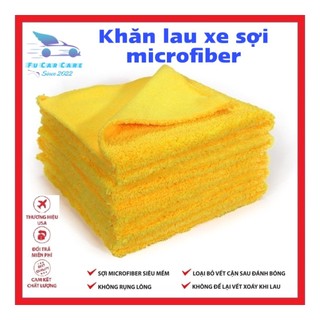 Khăn lau xe ô tô, khăn lau đa năng sợi Microfiber