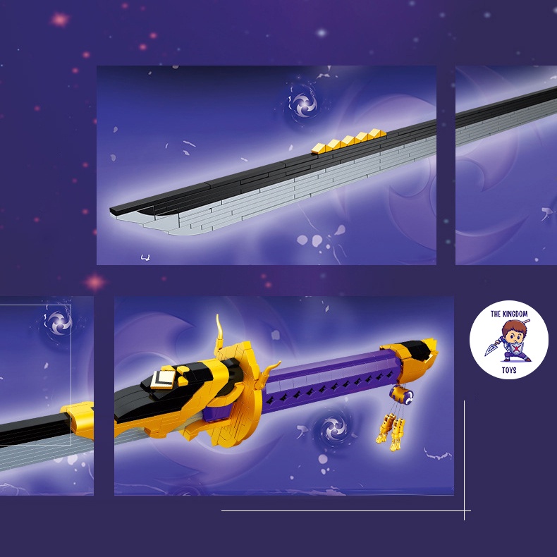 Đồ Chơi Lắp Ráp Kiểu LEGO Mô Hình Thanh Kiếm Amenoma Kageuchi Trong Game Genshin Impact 92031