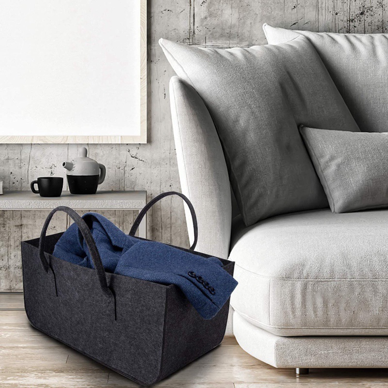 Set 2 Túi Nỉ Đựng Củi / Gỗ / Báo / Củi Kích Thước 50X25X25 cm Tiện Dụng