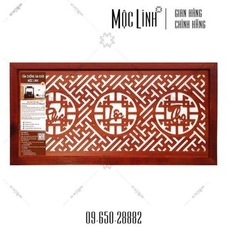[LNVI] TẤM CHỐNG ÁM KHÓI BAN THỜ MỘC LINH - MÀU NÂU MẪU PHÚC LỘC THỌ VIỆT KÍCH THƯỚC 41X81CM
