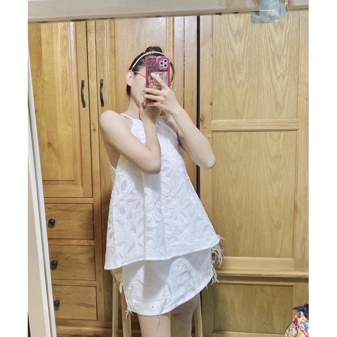 Áo yếm ren nơ TK1640