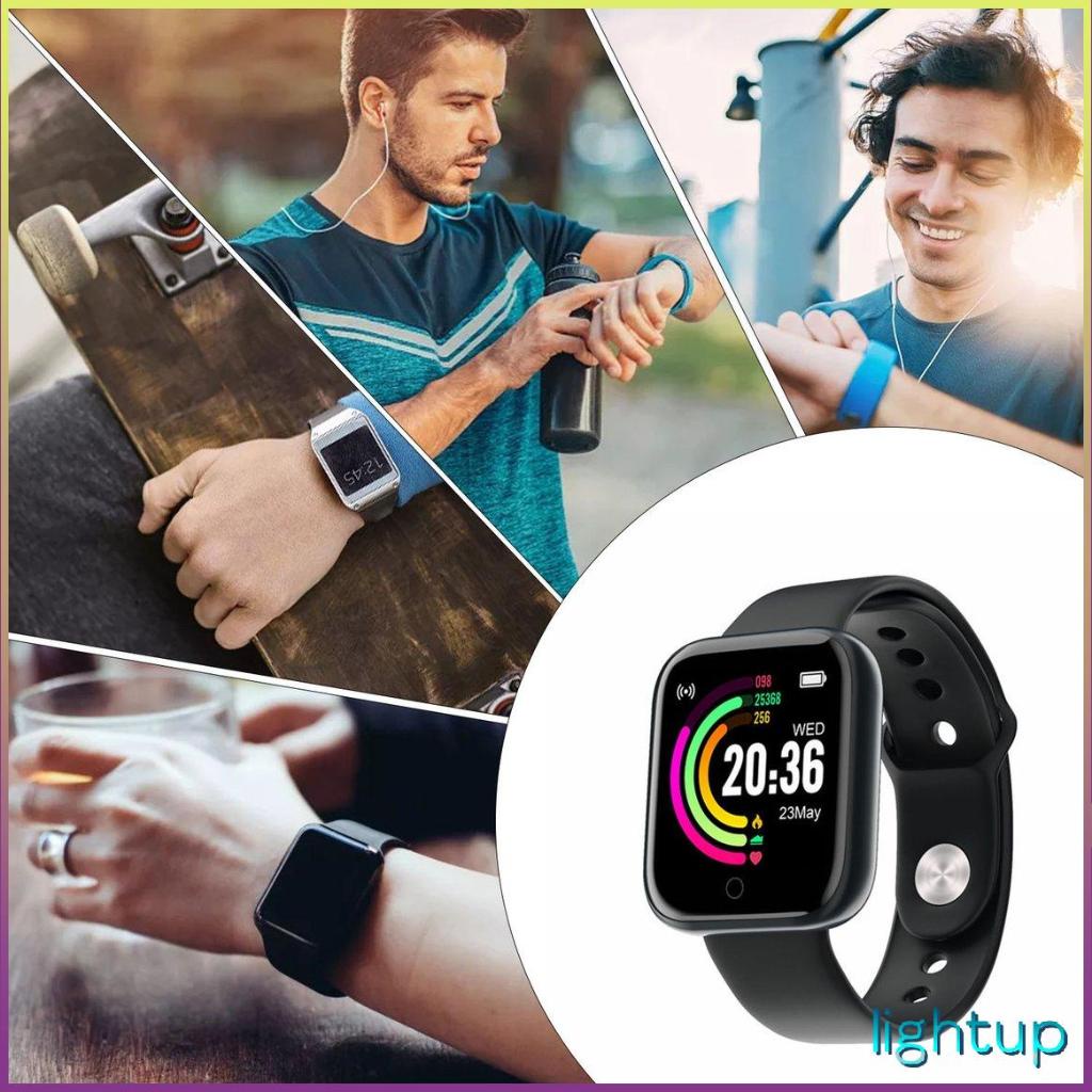 Y68 Đồng hồ thông minh Phụ nữ Đàn ông Thể thao Vòng đeo tay Theo dõi không dây