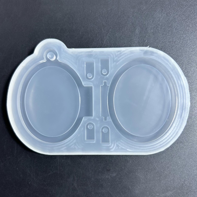 Khuôn Silicone Làm Móc Khóa / Trang Sức Hình Oval