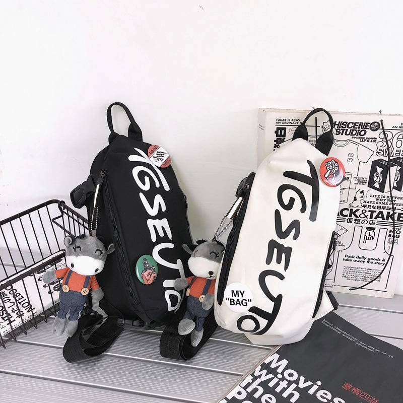 Túi Đeo Chéo Ngực Thể Thao Bằng Vải Bạt Thời Trang Nam Nữ