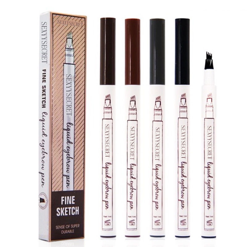 Bút Kẻ Mày 4D Dạng Lỏng Lâu Trôi Chống Thấm Nước Phong Cách Hàn Quốc