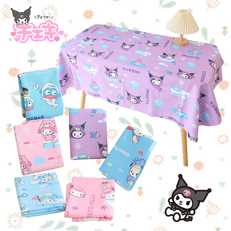 Sanrio Cinnamoroll Khăn Trải Bàn Họa Tiết Anime My Melody Pochacco Dễ Thương