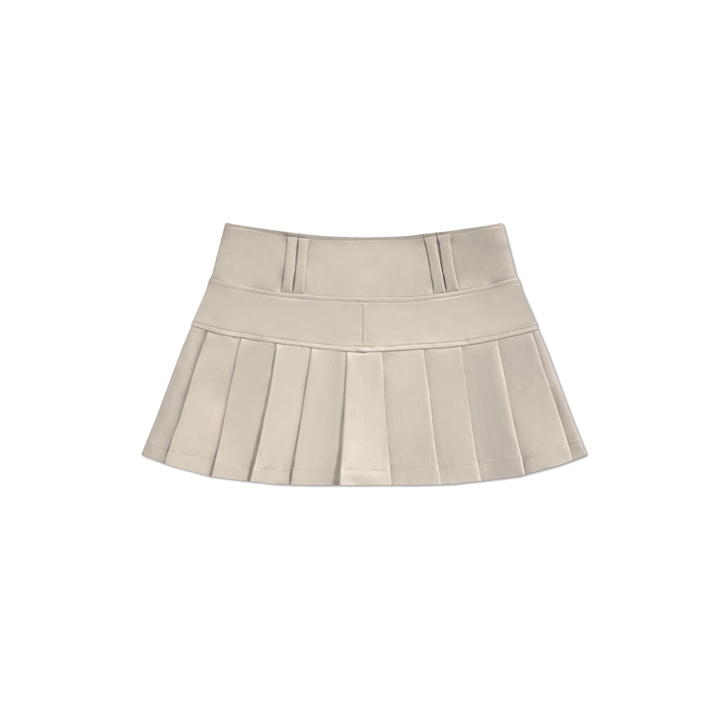 DVRK - Chân Váy Xếp Ly Lưng Thấp Privé Low-Rise Pleated Mini Skirt-DVRK-23SS