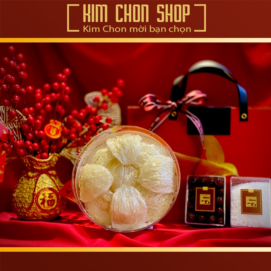 Hộp Quà Tặng Yến Tinh Chế 50gr-100gr + Tặng đường, táo Hàn - Kim Chon Shop
