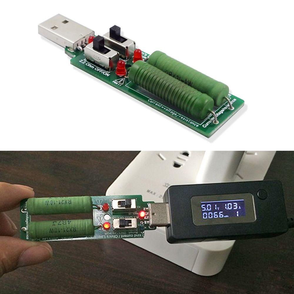 ZAIJIE24 Usb Kiểm Tra Tải Điện Trở DC Với Công Tắc Pin