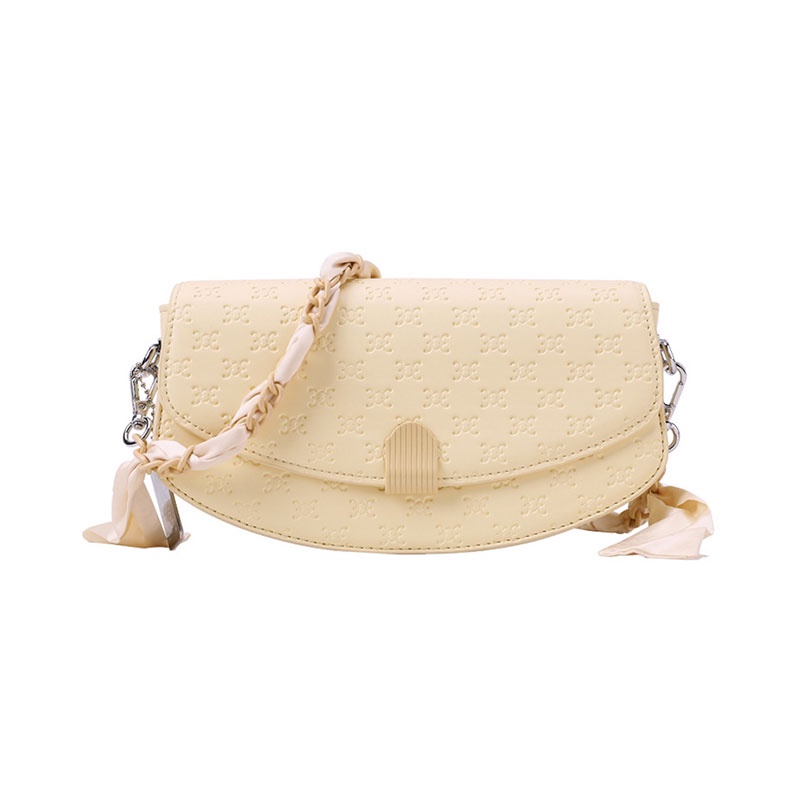 MISCHA Mischa Túi Đeo Vai Bằng Da PU Màu Trơn Thời Trang Sang Trọng